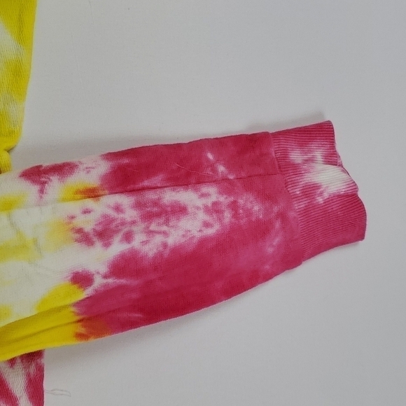 California USA Tie Dye Cropped Longsleeve Tee Sz. Small - Picture 5 of 8